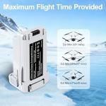 Spicula Intelligent Flight Battery 2 Pack 7.38V 3850mAh Replacement for Mini 3 Series Drone Upgrade Large Capacity Battery Can Fly 47 Mins Compatiable with Mini 3/3 Pro /4 Pro