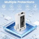 Spicula Intelligent Flight Battery 2 Pack 7.38V 3850mAh Replacement for Mini 3 Series Drone Upgrade Large Capacity Battery Can Fly 47 Mins Compatiable with Mini 3/3 Pro /4 Pro