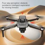 GPS Remote Control Drone, HD Quadcopter with 4K Camera, 7.4V 3000mAh Battery (2 Batteries), 4.5-Inch FPV Screen, 5G Real-Time Transmission, Laser Obstacle Avoidance, Brushless Motor, Optical Flow Positioning, LED Lights, Altitude Hold, Intelligent Hover, One-Button Takeoff, Return on Loss of Control, Low Battery Return, Surround Flight, Waypoint Function, Follow Me, 200g Lightweight Design, Suitable for Beginners and Professionals, Outdoor Aerial Photography Drone