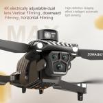 GPS Remote Control Drone, HD Quadcopter with 4K Camera, 7.4V 3000mAh Battery (2 Batteries), 4.5-Inch FPV Screen, 5G Real-Time Transmission, Laser Obstacle Avoidance, Brushless Motor, Optical Flow Positioning, LED Lights, Altitude Hold, Intelligent Hover, One-Button Takeoff, Return on Loss of Control, Low Battery Return, Surround Flight, Waypoint Function, Follow Me, 200g Lightweight Design, Suitable for Beginners and Professionals, Outdoor Aerial Photography Drone