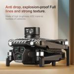 GPS Remote Control Drone, HD Quadcopter with 4K Camera, 7.4V 3000mAh Battery (2 Batteries), 4.5-Inch FPV Screen, 5G Real-Time Transmission, Laser Obstacle Avoidance, Brushless Motor, Optical Flow Positioning, LED Lights, Altitude Hold, Intelligent Hover, One-Button Takeoff, Return on Loss of Control, Low Battery Return, Surround Flight, Waypoint Function, Follow Me, 200g Lightweight Design, Suitable for Beginners and Professionals, Outdoor Aerial Photography Drone