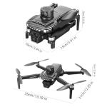 GPS Remote Control Drone, HD Quadcopter with 4K Camera, 7.4V 3000mAh Battery (2 Batteries), 4.5-Inch FPV Screen, 5G Real-Time Transmission, Laser Obstacle Avoidance, Brushless Motor, Optical Flow Positioning, LED Lights, Altitude Hold, Intelligent Hover, One-Button Takeoff, Return on Loss of Control, Low Battery Return, Surround Flight, Waypoint Function, Follow Me, 200g Lightweight Design, Suitable for Beginners and Professionals, Outdoor Aerial Photography Drone