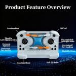 Mini Drone with Easy Stunt Flights & 360° Tricks, Perfect Beginner-Friendly Flyer, Mini Drone for Kids with LED & Altitude Hold & Propeller Protection for Indoor Outdoor Mini Quadcopter