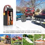 OVONIC Lipo Battery 11.1V 120C 1500mAh 3S RC Battery with XT60 Plug for FPV Racing Drone Quadcopter Helicopter Airplane RC Boat RC Car RC Models(2 Pack)(with Lipo Voltage Checker)