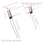 Propeller Prop 716 And 614 Hollow Cup Motors Drone Propeller For Remote Control Aircraft Helicopter Quadcopter Spare Parts 4 Unmanned Aircraft Blades And 4 Core Micro Motor Kits (716 hollow cup motor)