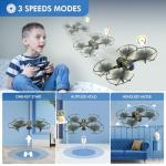 AVIALOGIC Mini Drone with Camera for Kids, Remote Control Helicopter Toys Gifts for Boys Girls, FPV RC Quadcopter with 1080P HD Live Video Camera, Altitude Hold, Gravity Control, 2 Batteries