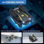 AVIALOGIC Mini Drone with Camera for Kids, Remote Control Helicopter Toys Gifts for Boys Girls, FPV RC Quadcopter with 1080P HD Live Video Camera, Altitude Hold, Gravity Control, 2 Batteries