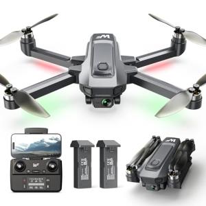 WeFone Drones with Camera for Adults 4k, WF30 GPS Follow Me Drone for Beginners Kids Foldable FPV RC Quadcopter, Return Home, Brushless Motor, 5G Transmission, 40 Mins Flight Time, 2 Batteries