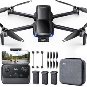 Ruko U11MINI 4K, Drones with Camera for Adults 4K Video 8K Photo, Under 249g, 3-Axis Gimbal EIS, 96 Min Flight Time, 20000ft FPV Transmission Professional Drone, AI Takeoff/Landing, Auto Return, GPS with Beeper, Beginner Friendly