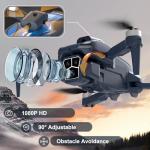 F179 Drone with 1080P Camera, Brushless Motors, Obstacle Avoidance & WIFI Control,Trajectory Flight, 3D Flip, Optical Flow Positioning, Electric 90° Lens, Quadcopter for Adults/Kids/Beginners