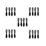 Mini quadcopter propeller, remote control aircraft propeller, mini propeller suitable for small and medium-sized unmanned aerial vehicles, 20 propeller props, 35, 37, 42, 46 mm, etc. (42mm/1.65in（黑色）)