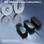 Auto Hover Foldable Drone with Camera for Adults 4K HD, Super Endurance WiFi Quadcopter Drones with Brushless Motor, 2650 FT Control Range, 60+ Min Extended Flight Time, Follow Me Feature (3 Batteries) for Beginners