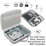 WOKEMA Father&I Drone Pro 4/3 Mini Accessories Only (Carry-ing) Protective Case Hard Storage Organizer Bag Holder for Dji Mini 4 Pro /3P/3 Combo Crossbody &Two Way Zipper, Grey(NOT Silicone)