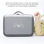 WOKEMA Father&I Drone Pro 4/3 Mini Accessories Only (Carry-ing) Protective Case Hard Storage Organizer Bag Holder for Dji Mini 4 Pro /3P/3 Combo Crossbody &Two Way Zipper, Grey(NOT Silicone)