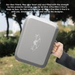 WOKEMA Father&I Drone Pro 4/3 Mini Accessories Only (Carry-ing) Protective Case Hard Storage Organizer Bag Holder for Dji Mini 4 Pro /3P/3 Combo Crossbody &Two Way Zipper, Grey(NOT Silicone)