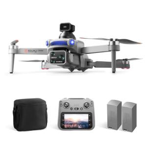 RAIGNV S119 4K Drone with Camera for Adults, GPS Auto Return, Obstacle Avoidance, Brushless Motor, 5G Screen Remote, 3 Batteries 75 Min Flight, Dual Camera 120° Wide-Angle, 2000M Range, 120M Altitude FPV Quadcopter