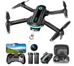 Drone with Camera, Drones for Adults and Beginners, 1080P HD FPV Foldable Mini Drones for Kids, with 2 Batteries, Carrying Case, Trajectory Flight, Gravity Control, One-Key Takeoff/Landing, 360° Flip, Toys for Gift