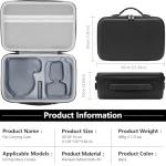 FPVtosky Carrying Case for DJI Flip, Portable Travel Storage Bag for DJI Flip fly more combo，Fits RC-N3 Controller Drone Aceessories[CASE ONLY]