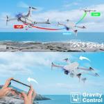 Drone with Camera for Adults and Beginners,Drones for kids 1080P HD FPV,Brushless Motor, Gesture Control, One Key Start/Land, 360° Flip, Waypoints Fly, 3 Speed Mode,Kids Drone Toys Gifts for Boys