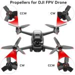 Craznick Propellers for DJI FPV Blades - 8Pcs Props Quick Replacement Spare Part Low Noise Props Wings for DJI FPV Drone Accessories Red Tips