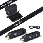 worfty Case for ALTO Bluetooth Total 2 / ALTO Bluetooth Ultimate XLR Equipped Rechargeable Bluetooth Receiver Organizer - Hard Protective Travel Carrying Storage Bag (Black)