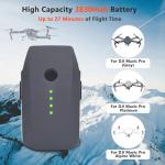 Dalkat Dalee 2 Pack Mavic Pro Battery for DJI, Intelligent Flight Batteries Replacement Compatible with DJI Mavic Pro, Mavic Pro Platinum, Mavic Pro Alpine White Drone Battery 3830mAh 11.4V