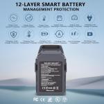 Dalkat Dalee 2 Pack Mavic Pro Battery for DJI, Intelligent Flight Batteries Replacement Compatible with DJI Mavic Pro, Mavic Pro Platinum, Mavic Pro Alpine White Drone Battery 3830mAh 11.4V