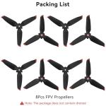 Craznick Propellers for DJI FPV Blades - 8Pcs Props Quick Replacement Spare Part Low Noise Props Wings for DJI FPV Drone Accessories Red Tips