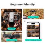 HOVERAir X1 Drone with Camera, Self-Flying Camera Drone with Follow Me Mode, Foldable Mini Drone with HDR Video Capture, Palm Takeoff, Intelligent Flight Paths, Hands-Free Control Black (Combo)