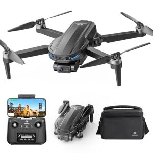 DEERC D65 Drone with 4K UHD Camera for Adults, 2-Axis Gimbal & EIS Stabilization, Under 249g Foldable GPS Quadcopter with Brushless Motors, Follow Me, Waypoint, Orbit, Auto Return, Beginner Friendly