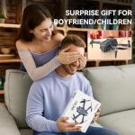 Skyvoyant Drone with Camera - Foldable Brushless Motor Drone for Adults/Kids, 1080P HD RC quadcopter. Waypoint Fly, Altitude Hold, One Key Take Off/Landing, Gesture Selfie, 3D Flip, Long Flight Time