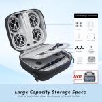 Krypthos Carrying Case for DJI Neo, Portable Shoulder Bag Travel Neo Case with Elastic Strap to Fix DJI Neo Drone, Suit for Travel and Home Storage Drone and Its Accessories Black- Not for Neo 2