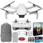 DJI Mini 4K Drone Quadcopter with Camera for Adults, Under 249 g, 3-Axis Gimbal Stabilization, 10km Video Transmission, Auto Return, Wind Resistance, 31-Min Flight Bundle with Deco Gear Accessories