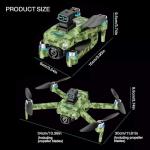 GPS Drone with Camera 4k,5.9-Inch Screen Controller,Dual Camera, Auto Return, Obstacle Avoidance, Stable Flight, Camouflage Color, Includes Two Batteries