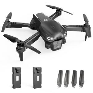 Naseto Drone with Camera 1080P HD, FPV Foldable Drone for Adults Kids, One-Key Take Off/ Landing, 3D Flips, Altitude Hold, Speed Adjustment, Headless Mode, 2 Batteries, Toys Gifts for Boys Girls, Beginner