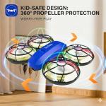 Swifsen Drones for Kids with Camera,Rc Drone Indoor Small Helicopter,Birthday Gifts for Boys and Girls Beginners Friendly,Mini Quadcopter Toy With 2 Batteries,Propeller Full Protect,Altitude Hold