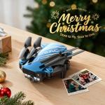 DEERC D20 Mini Drone with Camera for Kids, Remote Control Toys Gifts for Boys Girls with Voice Control, Gestures Selfie, Altitude Hold, Gravity Control, One Key Start, 3D Flips 2 Batteries, Blue