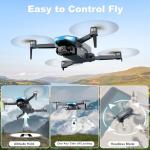 Drone with Camera for Adults - 2K HD Camera FPV Live Video, GPS Drone with Auto Return, Brushless Motor, Foldable Quadcopter, Follow Me, Headless Mode Remote Control for Kids Toys Gifts or Beginners