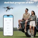 GPS Drone with EIS 2K Camera for Adults, 7.22 inch Screen on Remote Controller,FPV RC Drones with Al Track&Night Shot with Professional GPS,Auto Return Follow Me for Beginner,Long Range Transmission, 2 Batteries 64min Flight Time,Handbag Under 249g