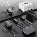 GPS Drone with EIS 2K Camera for Adults, 7.22 inch Screen on Remote Controller,FPV RC Drones with Al Track&Night Shot with Professional GPS,Auto Return Follow Me for Beginner,Long Range Transmission, 2 Batteries 64min Flight Time,Handbag Under 249g