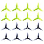 8pair Gemfan Hurricane 3520 Propeller 3.5X2X3 3-Blade Props for 3.5 Inch Quad with 5mm/3 Holes 1806-2004 Brushless Motor RC FPV Racing Drones Parts DIY