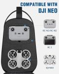 PEKREWS Neo Case, Portable Neo Backpack for DJI RC 2/N3/N2 Remote Controller, Waterproof Drone Bag for DJI Fly More Combo Accessories, Sturdy Travel RC 2 Carrying Case for Drone Accessories