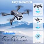 MOCVOO Drone with Camera for Adults, 1080P HD Mini FPV Drones for Kids Beginners, Foldable RC Quadcopter Toys for Boys Girls with Altitude Hold, 3D Flip, 3 Speeds, Headless Mode, Carrying Case