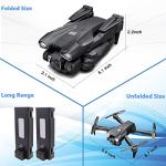 MOCVOO Drone with Camera for Adults, 1080P HD Mini FPV Drones for Kids Beginners, Foldable RC Quadcopter Toys for Boys Girls with Altitude Hold, 3D Flip, 3 Speeds, Headless Mode, Carrying Case