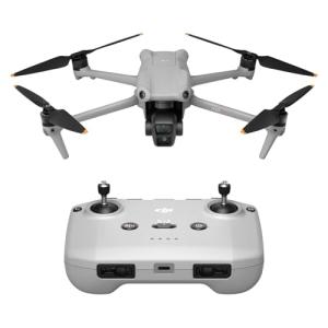 DJI Air 3 (DJI RC-N2), Drone with Medium Tele & Wide-Angle Dual Primary Cameras, 46-Min Max Flight Time, Omnidirectional Obstacle Sensing, 48MP Photos, 4K/60fps HDR, Compliance with FAA Remote ID
