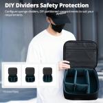 AMBITFUL Carrying Bag Zoom P7 for Photography Equipments with Large Capacity, Multi-functional Storage Case for Mini Drone and Other Accessories,with Thick Sponges and Interial Mesh Layer