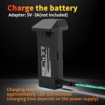 Tolatoyus TL16LCD Drone Battery 3.7V 2200mAh Rechargeable Li-ion with USB Cable 1PC