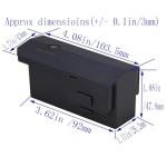 Blomiky 1 Pack 11.1V 3S 2500mAh/27.75Wh Li-po Rechargeable Battery and USB Cable Replacement for SJRC RUKO F11 F24 DE22 Pro and F11GIM F35 4K Pro Drone /F11 Battery