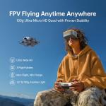 CADDXFPV Protos FPV Drone RTF Kit, Built-in Walksnail 6g VTX, 1080p/60fps HD Digital Video Transmission, 4.5" FPV Goggles Screen, 3-in-1 Charging Hub for 3 Batteries, Supports 3 Flight Modes, Perfect FPV Gift for Beginners & Freestyle Racing