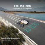 CADDXFPV Protos FPV Drone RTF Kit, Built-in Walksnail 6g VTX, 1080p/60fps HD Digital Video Transmission, 4.5" FPV Goggles Screen, 3-in-1 Charging Hub for 3 Batteries, Supports 3 Flight Modes, Perfect FPV Gift for Beginners & Freestyle Racing